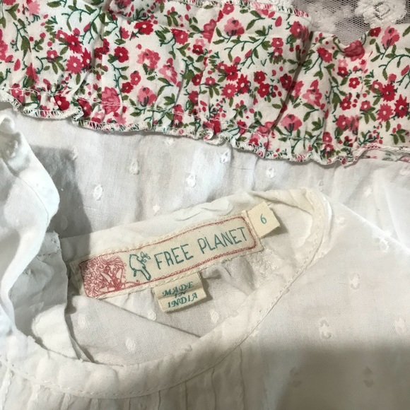 Free Planet white top size 6 - Picture 3 of 4